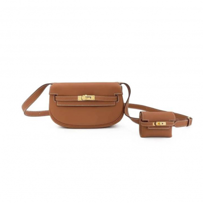 HERMES KELLY MOVE GOLD SWIFT LEATHER (17*10*5cm) HERMES KELLY MOVE GOLD SWIFT LEATHER (17*10*5cm)