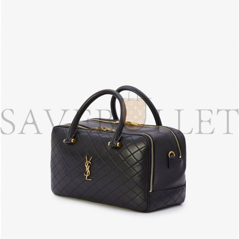 YSL SAINT LAURENT LYIA DUFFLE BAG 7667851EL071000 (31*16*13) YSL SAINT LAURENT LYIA DUFFLE BAG 7667851EL071000 (31*16*13)