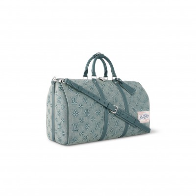 LOUIS VUITTON MASTER DENIM KEEPALL BANDOULIÈRE 50 M22532 (50*29*23cm)
