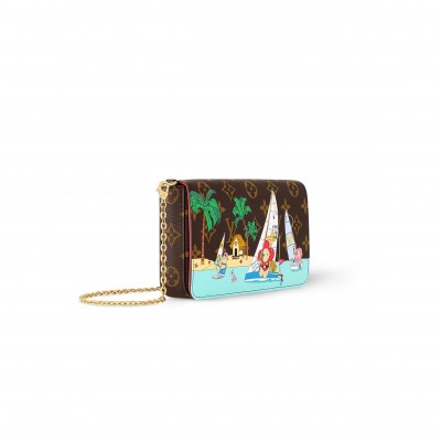 LOUIS VUITTON MASTER FÉLICIE POCHETTE M82627 (21*12*3cm)