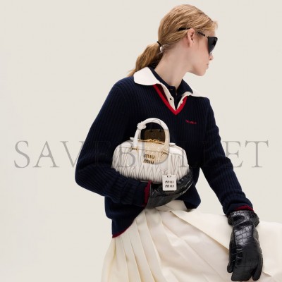 MIU MIU ARCADIE MATELASSÉ NAPPA LEATHER BAG 5BB142 (22*10.5*7.5cm) MIU MIU ARCADIE MATELASSÉ NAPPA LEATHER BAG 5BB142 (22*10.5*7.5cm)