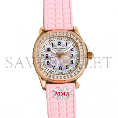 PATEK PHILIPPE AQUANAUT LUCE 'HAUTE JOAILLERIE' ROSE GOLD DIAMOND DIAL 36MM WATCH 5072R-001