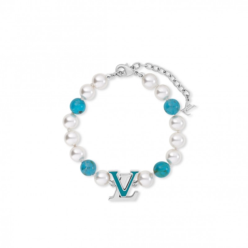 LOUIS VUITTON TURQUOISE RODEO BRACELET M1154A LOUIS VUITTON TURQUOISE RODEO BRACELET M1154A