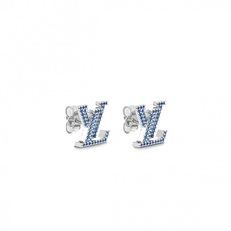 LOUIS VUITTON LV ICONIC AQUAMARINE EARRINGS M00987