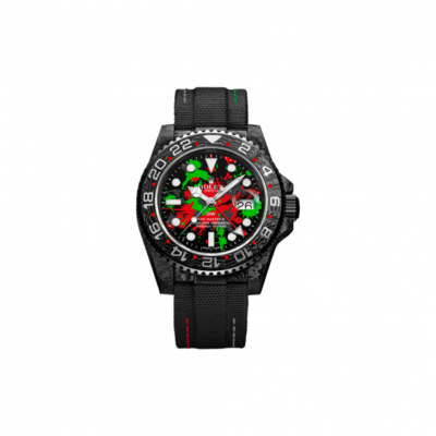 ROLEX GMT-MASTER II DIW CARBON MOTLEY EDITION 40MM WATCH 6118