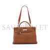 HERMÈS A GOLD CLEMENCE LEATHER AMAZON RETOURNE KELLY 40 BAG (40*28*15cm)