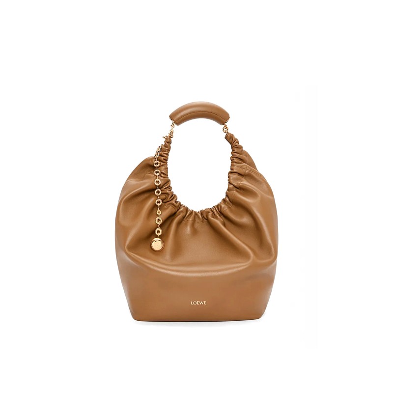 LOEWE MEDIUM SOFT NAPPA SHEEP LEATHER SQUEEZE BAG A914Q37X01-01(34*33*13.5cm)