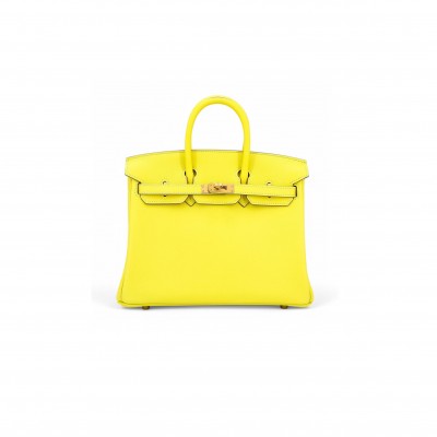 HERMES BIRKIN 25 LIME SWIFT 10132142 (25*20*13cm)