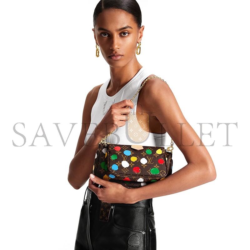 LOUIS VUITTON MASTER LV X YK MULTI POCHETTE ACCESSOIRES M46385 (24*13.5*4cm) LOUIS VUITTON MASTER LV X YK MULTI POCHETTE ACCESSOIRES M46385 (24*13.5*4cm)