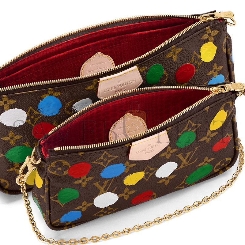 LOUIS VUITTON MASTER LV X YK MULTI POCHETTE ACCESSOIRES M46385 (24*13.5*4cm) LOUIS VUITTON MASTER LV X YK MULTI POCHETTE ACCESSOIRES M46385 (24*13.5*4cm)