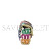 CHANEL MASTER RAINBOW QUILTED NYLON MEDIUM LOGO FLAP GOLD HARDWARE AS2897 (24.5*15*5cm)