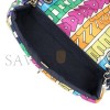 CHANEL MASTER RAINBOW QUILTED NYLON MEDIUM LOGO FLAP GOLD HARDWARE AS2897 (24.5*15*5cm)