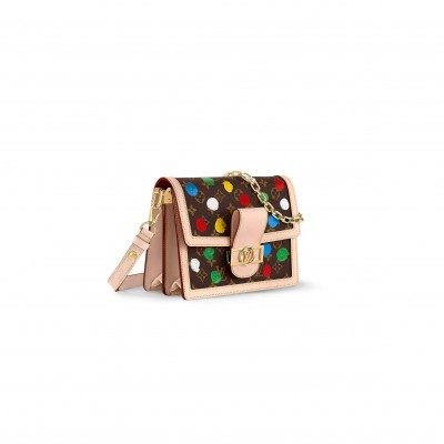 LOUIS VUITTON MASTER LV X YK DAUPHINE MM M46432 (25*17*10.5cm)