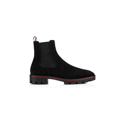 CHRISTIAN LOUBOUTIN ALPINOSOL BOOTS CALF LEATHER BLACK MEN 3230687BK01
