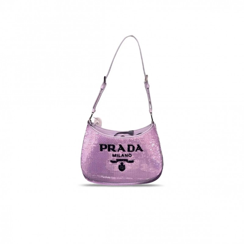 PRADA CLOE SEQUIN BAG 1BC169 (22*18.5*4.5cm) 