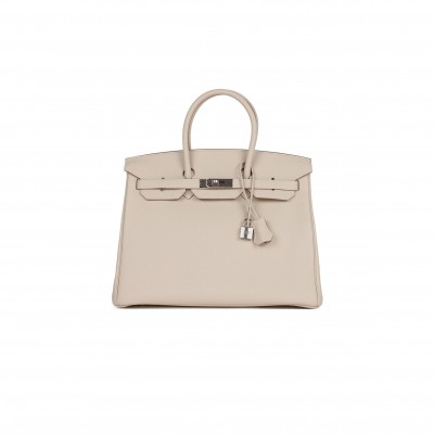 HERMES BIRKIN 35 TOGO PALLADIUM HARDWARE (35*25*18cm)
