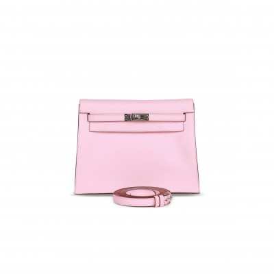 HERMES KELLY DANSE SWIFT PALLADIUM HARDWARE (22*16*7cm)