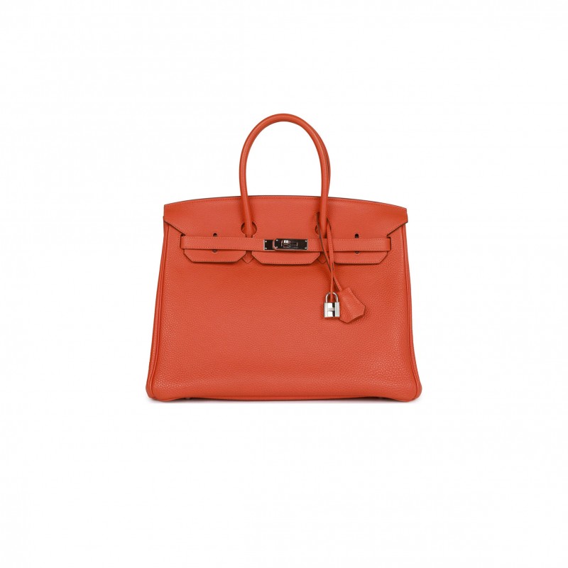 HERMES BIRKIN 35 CLEMENCE PALLADIUM HARDWARE (35*25*18cm)