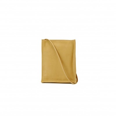 THE ROW RECTANGULAR SHOULDER BAG IN NUDE (17*14*7cm)