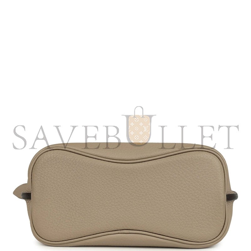 HERMES SO KELLY 22 GRIS TOURTERELLE TOGO PALLADIUM HARDWARE (30*22*9cm)