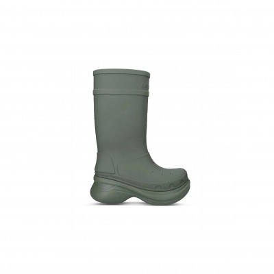 BALENCIAGA CROCS RUBBER BOOTS IN GREY 677388W1S8E9000