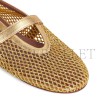 ALAÏA BALLET FLATS IN LAMINATED FISHNET AA3A029TK028 - 220