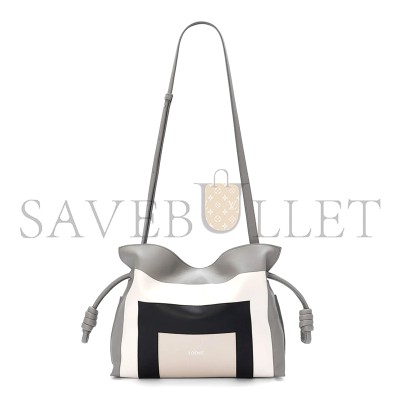 LOEWE X ALBERS MEDIUM FLAMENCO CLUTCH IN NAPPA CALFSKIN A411FC1XDD 01 (30*24.5*10.5cm) LOEWE X ALBERS MEDIUM FLAMENCO CLUTCH IN NAPPA CALFSKIN A411FC1XDD 01 (30*24.5*10.5cm)