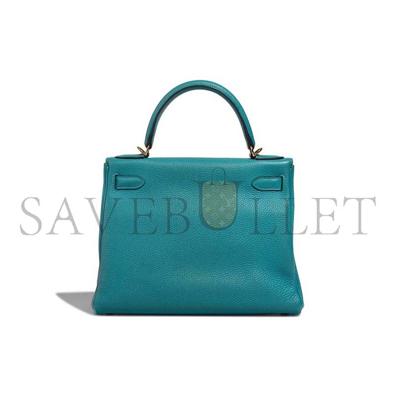 HERMÈS KELLY 28 TOGO BLEU PAON  (28*21*10cm)