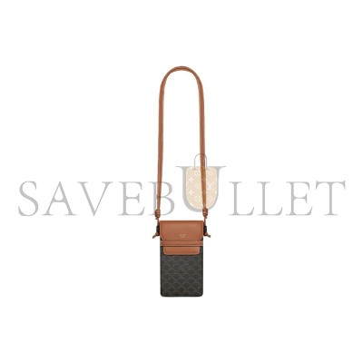 CELINE PHONE POUCH WITH FLAP 10G332CQD-04LU (18*10*2cm)