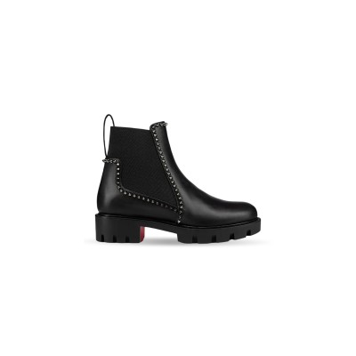 CHRISTIAN LOUBOUTIN OUT LINA EMBELLISHED LEATHER ANKLE BOOTP00728030