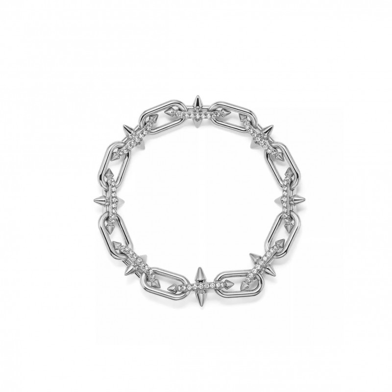 TIFFANY TITAN COLLECTION, DESIGNED BY PHYLLIS WILLIAMS SILVER DIAMOND BRACELET 75364346