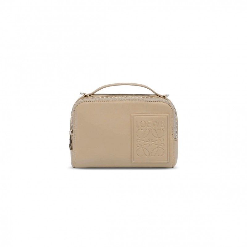 LOEWE MINI CROSSBODY CAMERA BAG IN SATIN CALFSKIN C565R41X05 (18*13*8.5cm)