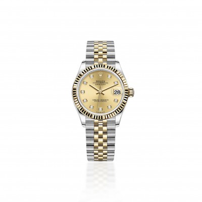 ROLEX DATEJUST YELLOW GOLD & STEEL CHAMPAGNE DIAL 31MM ROLEX DATEJUST YELLOW GOLD & STEEL CHAMPAGNE DIAL 31MM