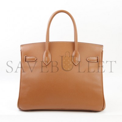 HERMES BIRKIN BOX 35 BROWN BAG 1963189330 (35*25*18cm)