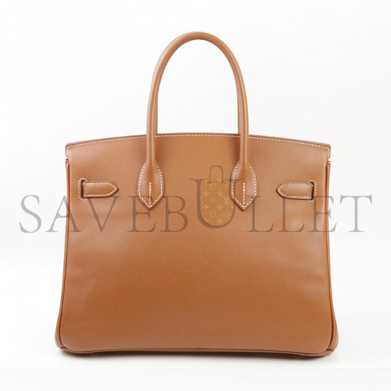 HERMES BIRKIN BOX 35 BROWN BAG 1963189330 (35*25*18cm)