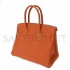 HERMES BIRKIN 35 TOGO LEATHER ORANGE GOLD BUCKLE BAG H028369CC83 (35*28*18cm)