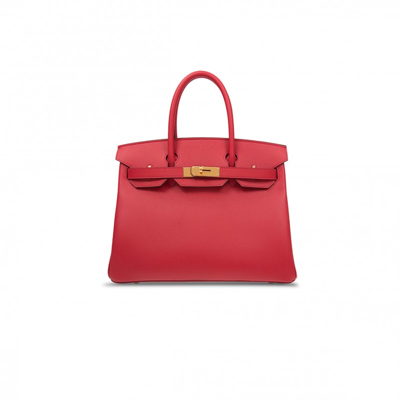 HERMES MASTER BIRKIN 30 EPSOM LEATHER EXTREME PINK GOLD BUCKLE HANDBAG H028369CC16 (30*23*15cm)