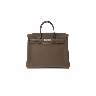 HERMES BIRKIN 35 EPSOM LEATHER ELEPHANT GREY SILVER BUCKLE BAG 543471 (35*28*18cm)