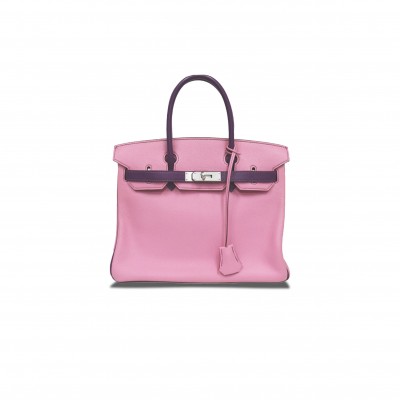 HERMES MASTER BIRKIN 30 EPSOM MALVA AND ANEMONE PURPLE SILVER BUCKLE 5010502009566 (30*23*15cm)