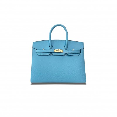 HERMES MASTER BIRKIN 25 SWIFT LEATHER MACAROON GOLD BUCKLE H049362CK08 (25*20*13cm)