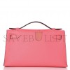HERMÈS SWIFT KELLY POCHETTE CLUTCH ROSE AZALEE (22*14*7cm) 
