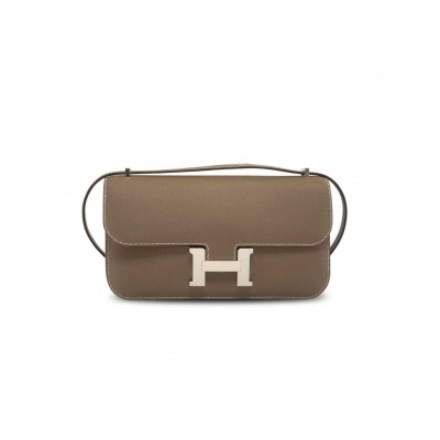 HERMES MASTER CONSTANCE ELAN LONG ETOUPE EPSOM H083918EPSS(26*16*6cm)