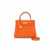 HERMÈS ORANGE KELLY 25 TOGO BAG (25*17*7cm) 