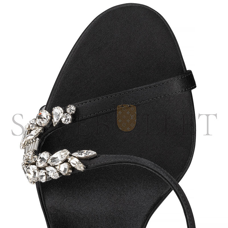 CHRISTIAN LOUBOUTIN ROSALIE RED CARPET 100 MM PUMPS-CREPE SATIN-BLACK-WOMEN 1250538B439