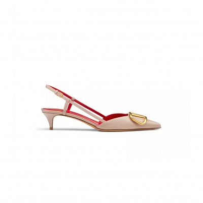 VALENTINO VLOGO SIGNATURE CALFSKIN SLINGBACK PUMP 40MM 1.6IN 5W2S0Q70DSH_P45
