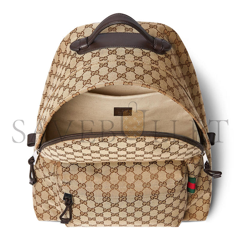 GUCCI MEDIUM GG BACKPACK WITH WEB 824624 (42*36*21cm) GUCCI MEDIUM GG BACKPACK WITH WEB 824624 (42*36*21cm)