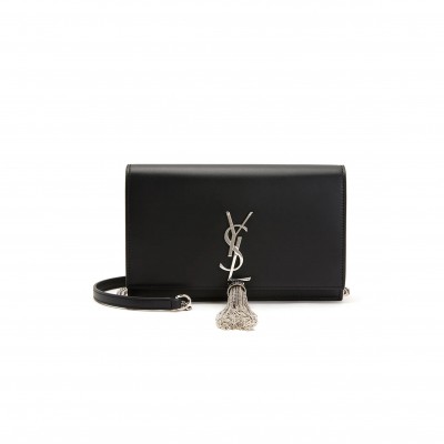 YSL KATE TASSEL SILVER CHAIN CHAIN CROSSBODY BAG 452159C150N1000 (24*14*5cm)