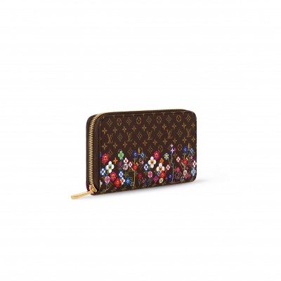 LOUIS VUITTON MASTER MURAKAMI LV × TM ZIPPY WALLET M14162 (19.5*10.5*2.5cm) 