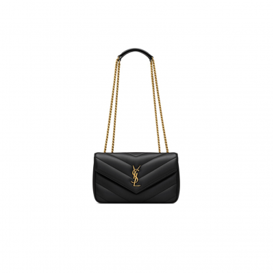 YSL LOULOU SMALL IN MATELASSÉ LAMBSKIN 801437AAEAX1000 (24*14*6cm)