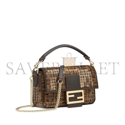 FENDI BAGUETTE GLITTER HANDBAG (19.5*11*5cm) FENDI BAGUETTE GLITTER HANDBAG (19.5*11*5cm)